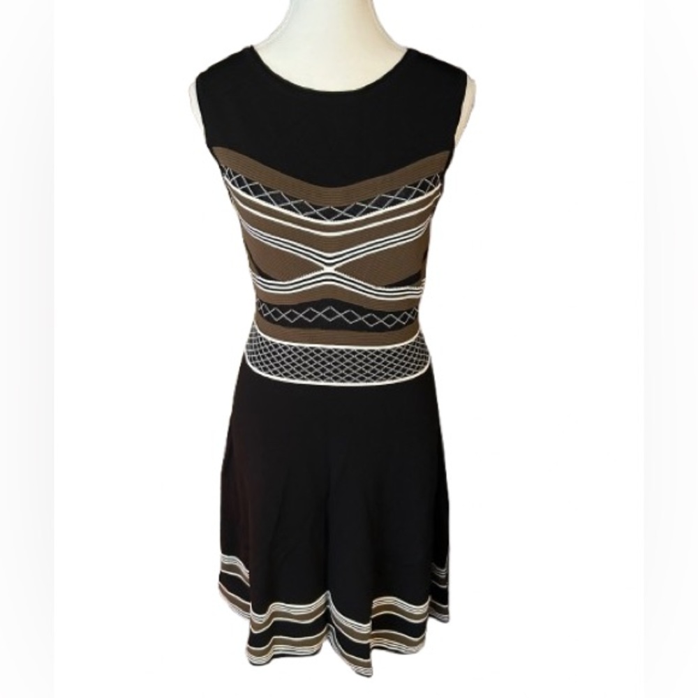 SHOSHANNA Olive Ava Dress Knit Fitted Aline Designer Medium Fit Flare